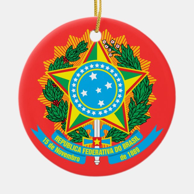 BRASIL*- Ornamento navideño/Natal feite Brasil (Frente)