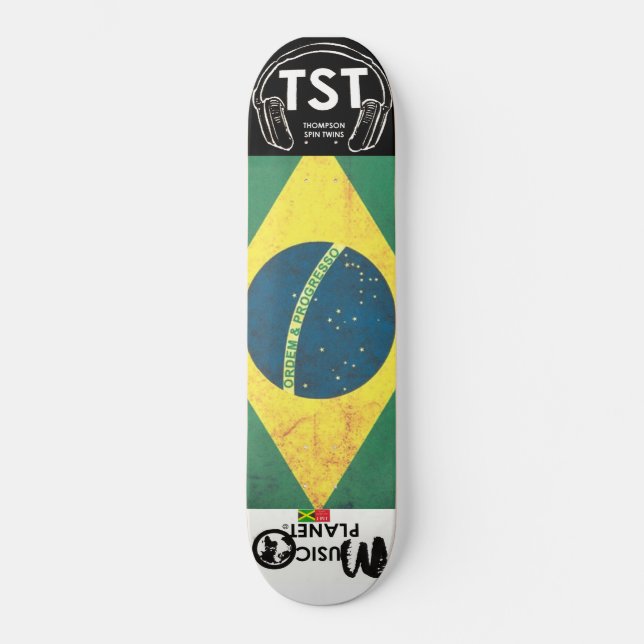 BRASIL / Skateboard TST (Anverso)
