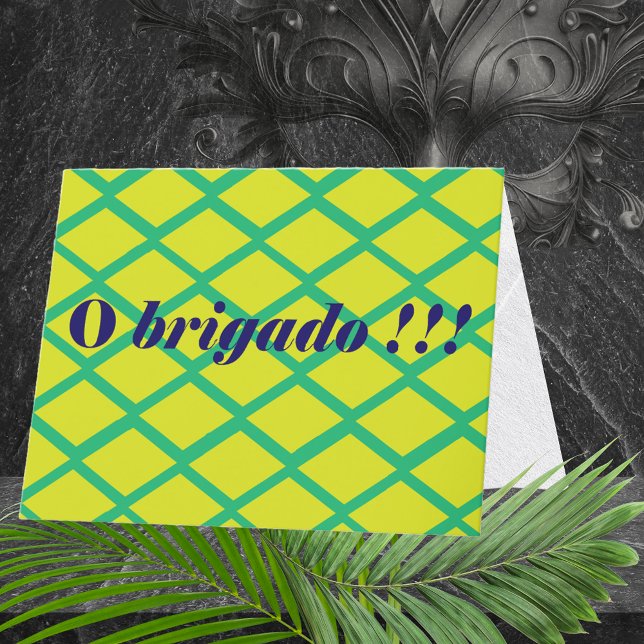 Brasil: Tarjeta Obrigado de agradecimiento portugu (Subido por el creador)