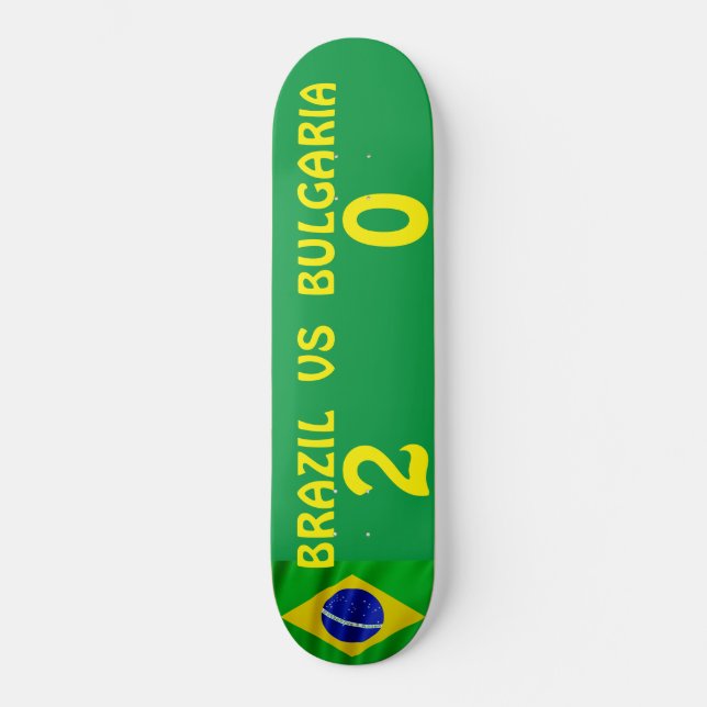 BRASIL  VS BULGARIA Monopatin (Anverso)