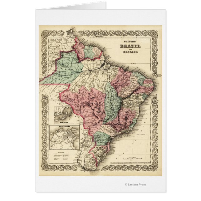 Brasil y GuayanaMapa panorámicoBrasil (Frente)