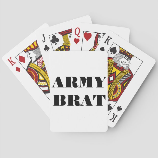Brat del ejército de cartas de juego (Reverso)
