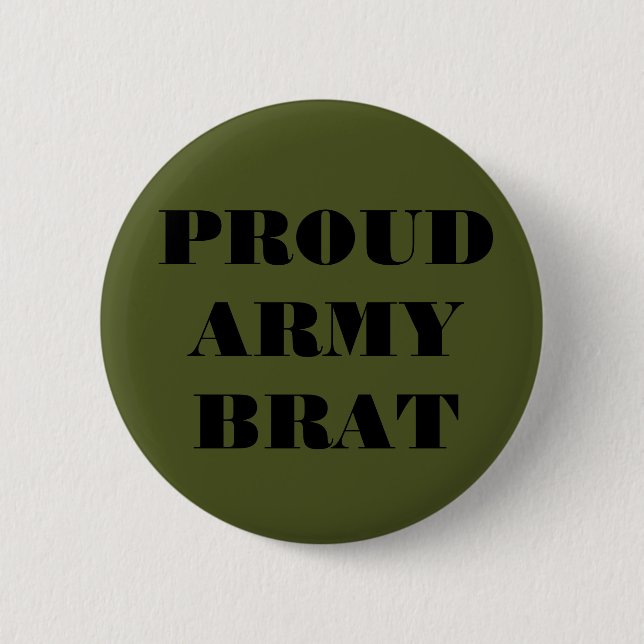 Brat del ejército orgulloso del botón (Anverso)