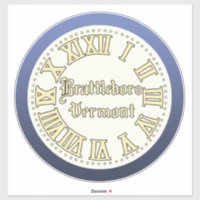 Brattleboro, Pegatina del reloj de la calle princi