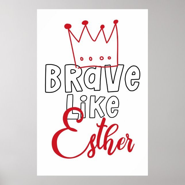 Brave Like Esther - Inspirando el arte purista jud (Frente)