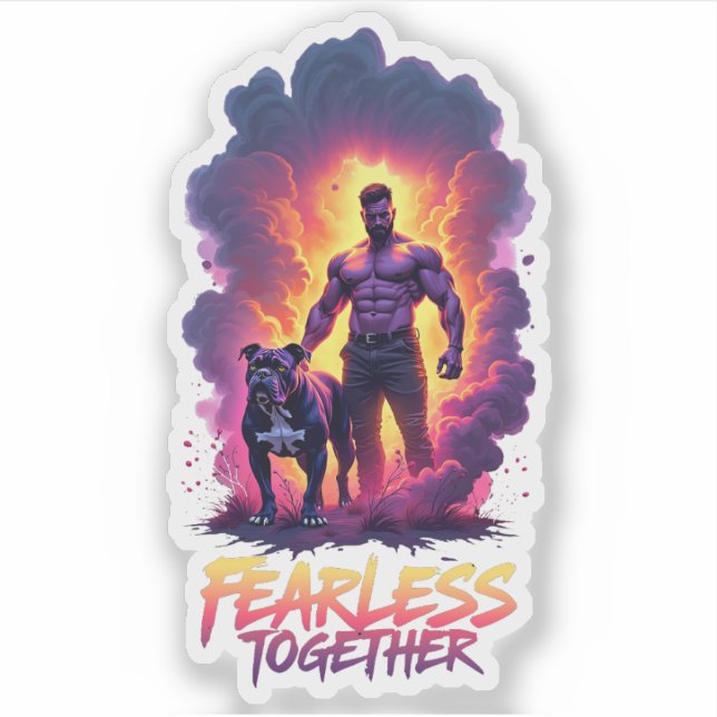 Brave Man Pegatina (Anverso)