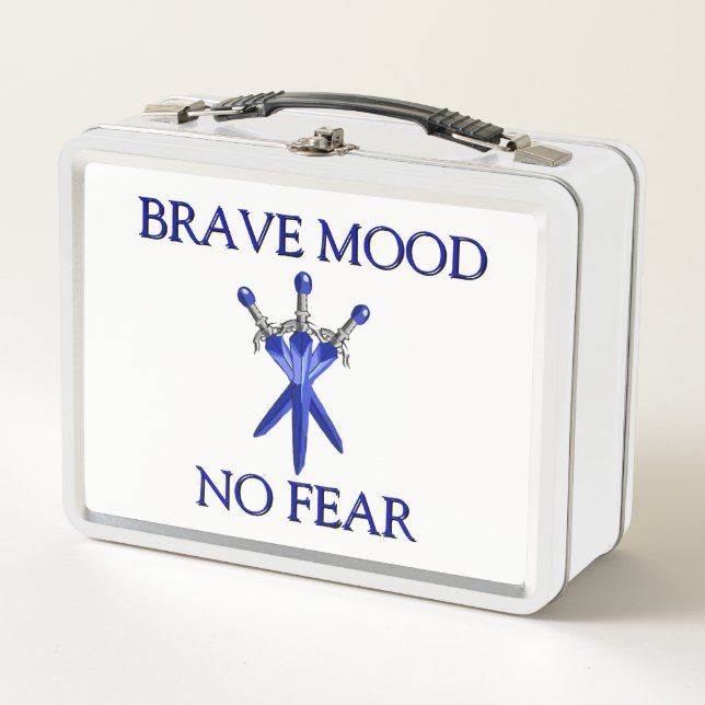 Brave Mood kids Metal Lunchbox (Anverso)