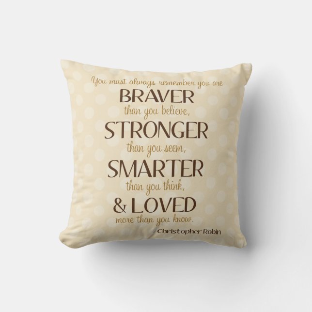 Braver, más fuerte, más inteligente almohada de po (Anverso)