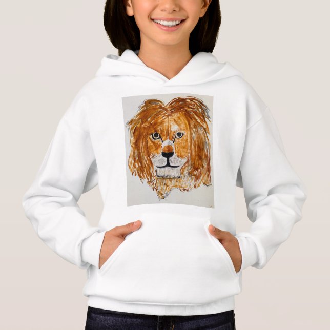 Bravo león niños hoodie  (Anverso)