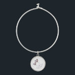 Brazalete 30.º corazón de cualquier Boda de la Perla<br><div class="desc">Pulsera personalizada del 30 aniversario de Pearl Boda. Un hermoso regalo para que el marido dé a su esposa o para que una hija le dé a su madre. Los pendientes muestran 2 globos morados con los nombres del hombre y la mujer y dicen "30 aniversario del boda". El diseño...</div>