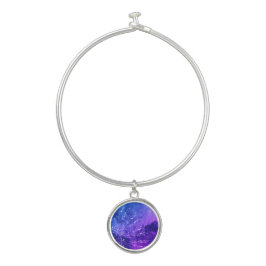 Brazalete Azul morado Mandala nubes Boho Bohemian