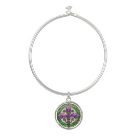 Brazalete Mardi Gras Sained Glass Fleur de lis