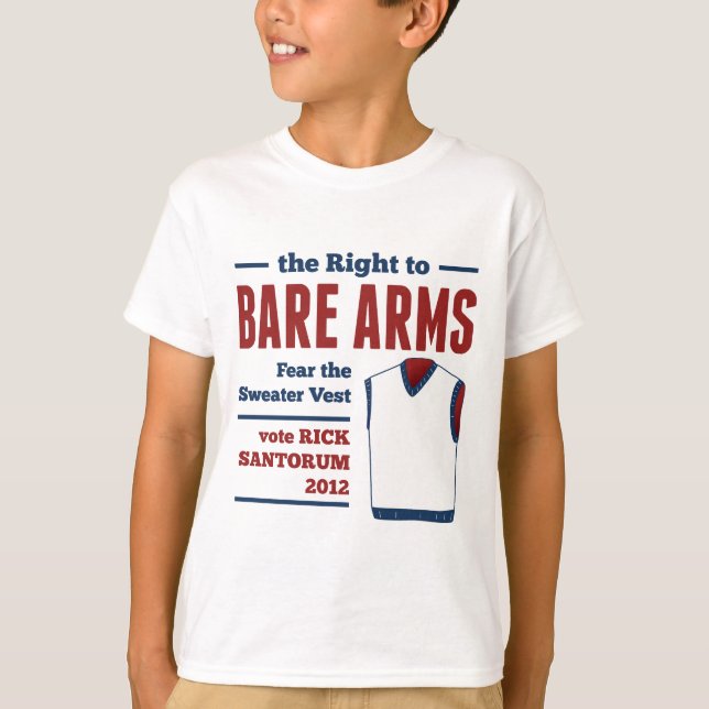 Brazos desnudos Rick Santorum Sweater Vest 2012 (Anverso)