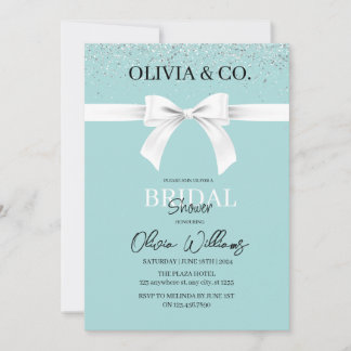 Breakfast at Tiffany's Bridal shower invitation