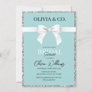 Breakfast at Tiffany's Bridal shower invitation