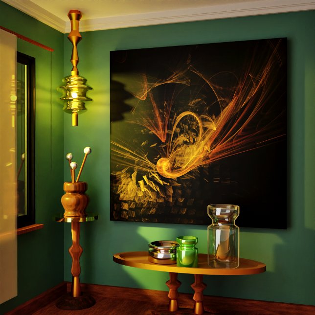 Breaking Point Resumen Arte Empaquetado Imprimir t (Breaking Point Abstract Art Wrapped Canvas Print)