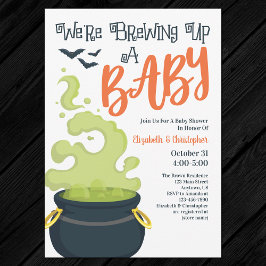 Breaking Up A Baby Halloween Invitación Baby Showe