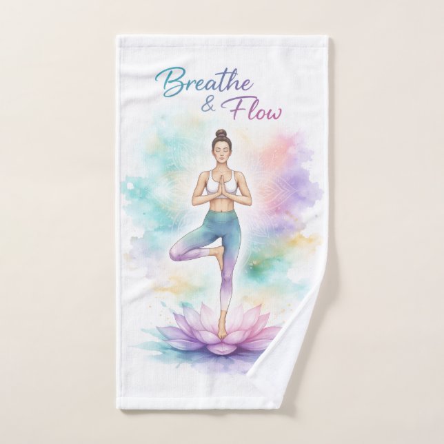 Breathe & Flow - Mindful Movement Towel (Toalla de mano)
