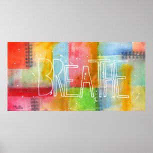 - BREATHE - Impresión de Posters de pintura artíst