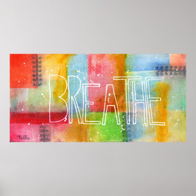 - BREATHE - Impresión de Posters de pintura artíst (Frente)