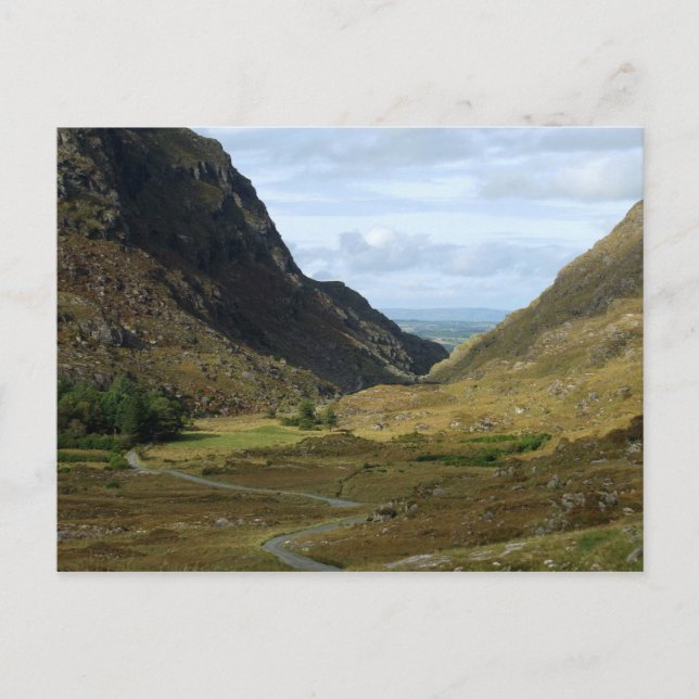 Brecha de Dunloe, Killarney, Kerry, Postales de Ir (Anverso)