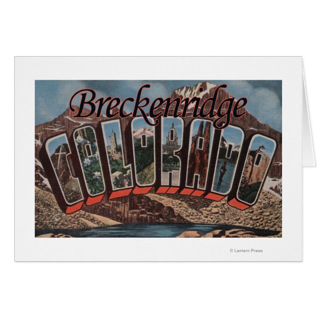 Breckenridge, Colorado - Escenas de letras grandes (Anverso (Horizontal))