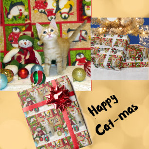 Breezy El Gato - Navidades Envuelven Papel Rollo
