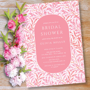 Breezy Leaf Bridal Shower Invitación