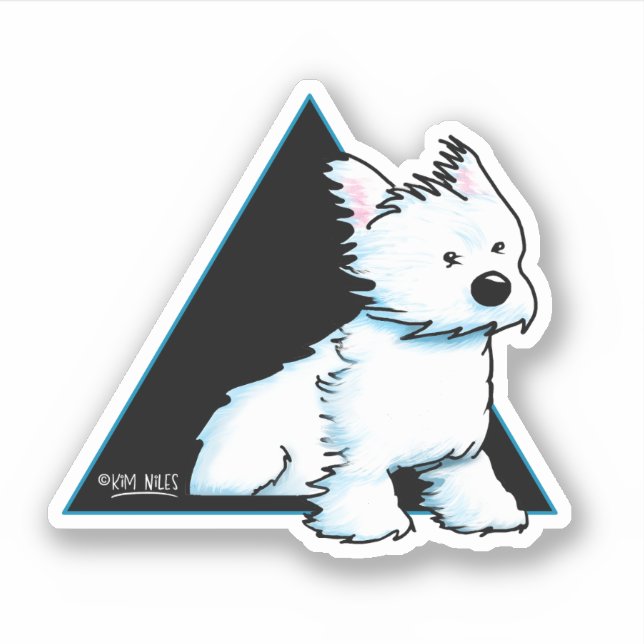 Breezy WESTIE Pegatina (Anverso)