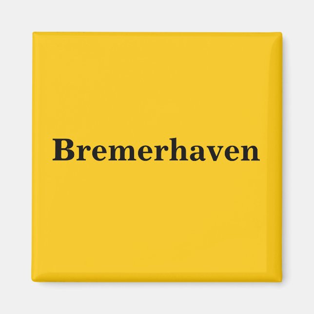 Bremerhaven imán escudo oro Gleb (Frente)