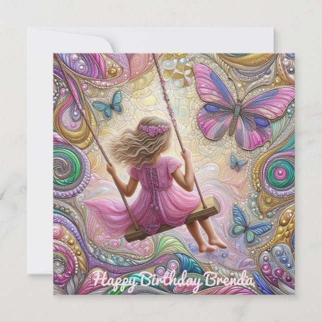 ~ BRENDA ~ Cumpleaños feliz ~ Arbol Swing ~ (Anverso)