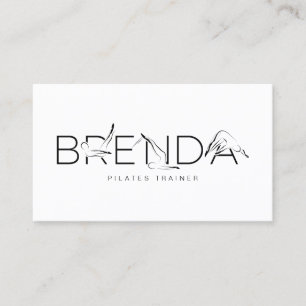 BRENDA Nombre Pilates Instructor Tarjeta de presen