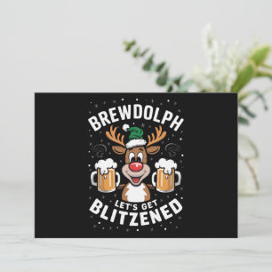 Brewdolph Vamos a emborracharnos de Navidad Reno C