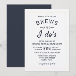 Brews y la invitación a la boda de cervecería