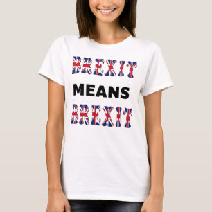 Brexit de camisetas significa Brexit