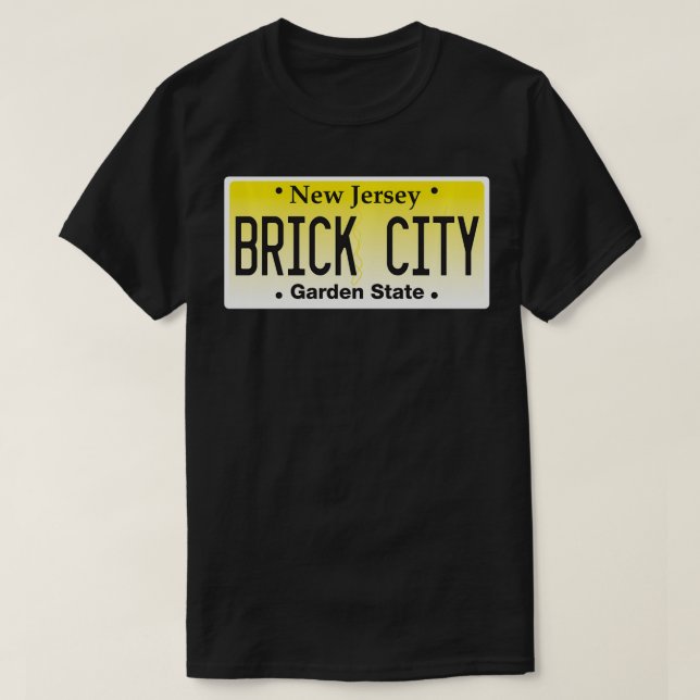 Brick City Newark NJ City New Jersey license plate (Diseño del anverso)