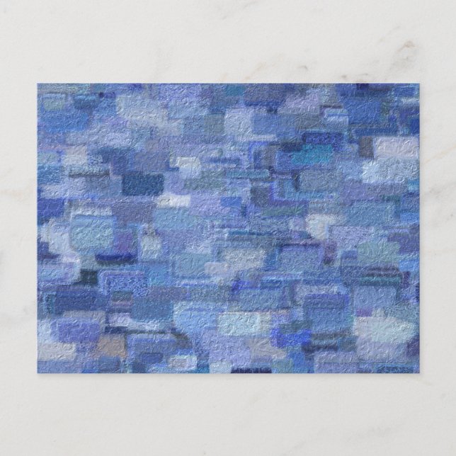 Brick Resumen tarjeta postal de azul invernal (Anverso)