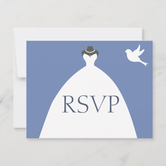 Bridal Gown Blue RSVP (Anverso)