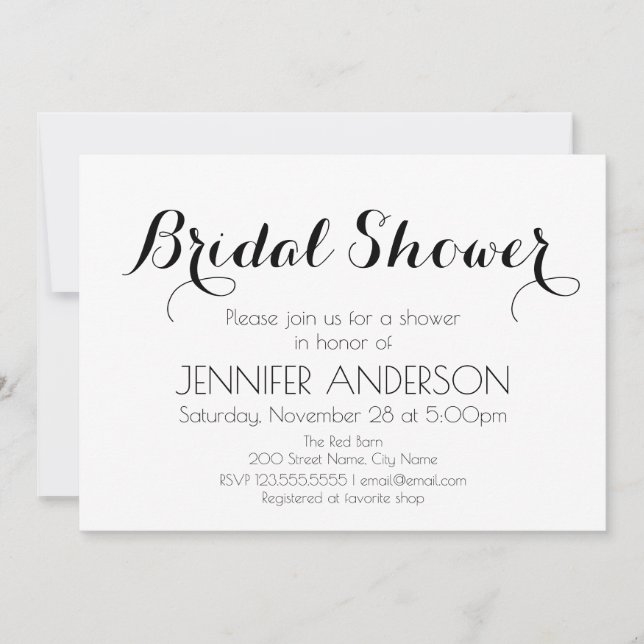 Bridal Shower (Anverso)