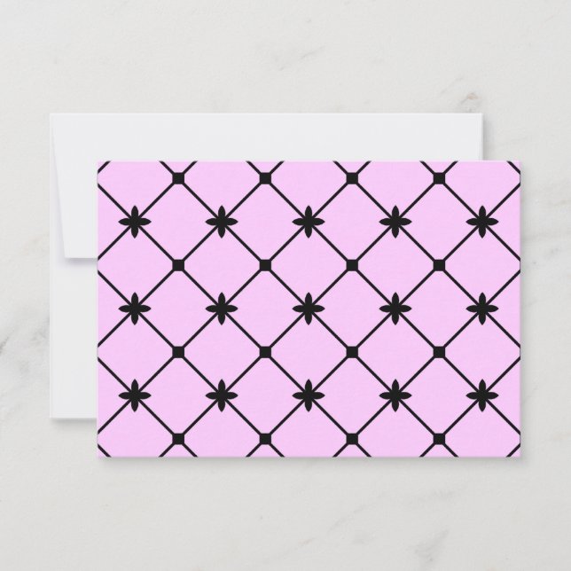 Bridal Shower Black Crosses Invitaciones RSVP (Anverso)