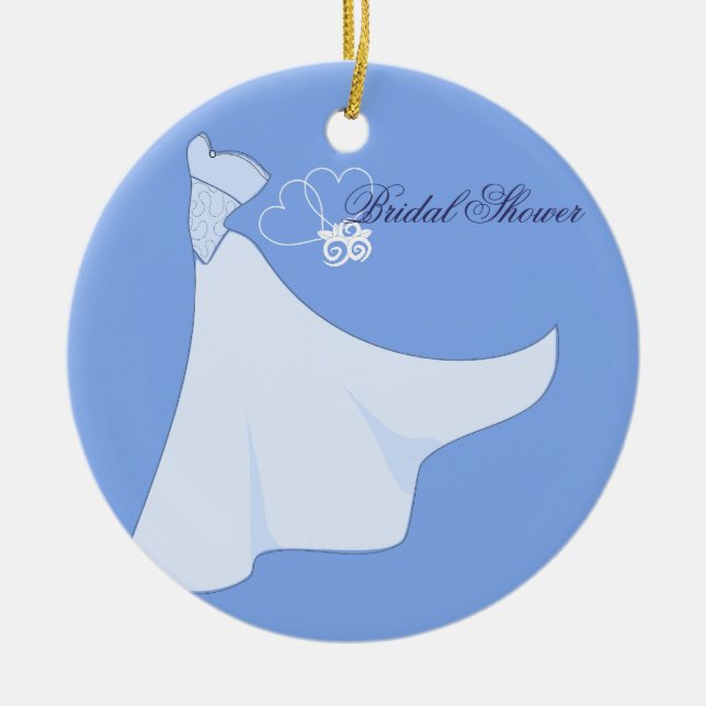 Bridal Shower Boda Vestido Ornamento (Frente)