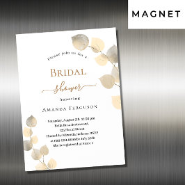 Bridal Shower dorado eucaliptus spris lujo