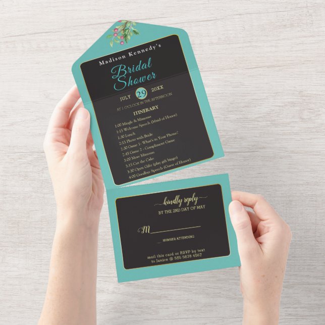 Bridal Shower Event Fab Todo En Una Invitación (desgarro)