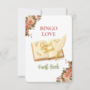 Bridal Shower Game Bingo Card – Guest Book
