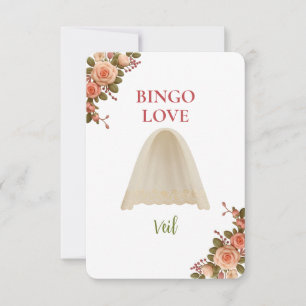 Bridal Shower Game Bingo Card – Veil