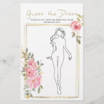 Bridal Shower Game Lush Blus adivina el volante de