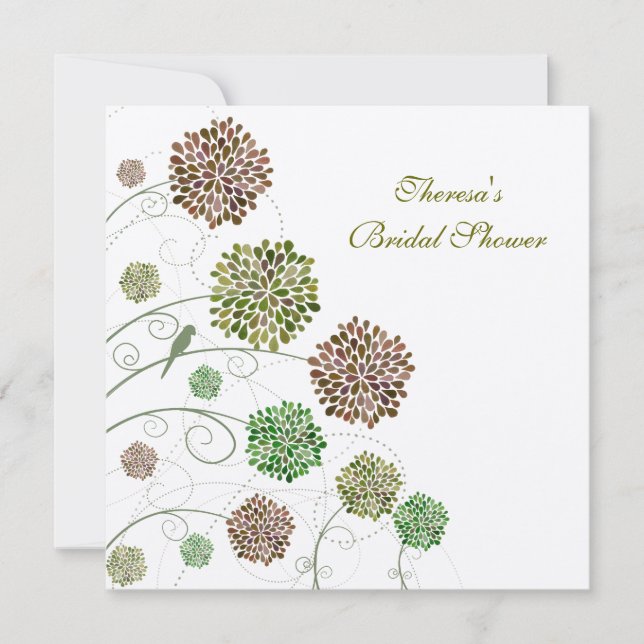 Bridal Shower Green Gables Invitación personalizad (Anverso)