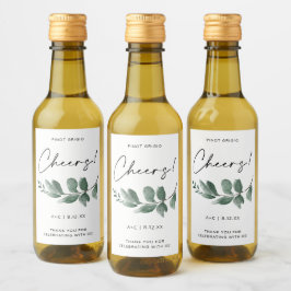 Bridal Shower Greenery Escritura a mano Minimalist