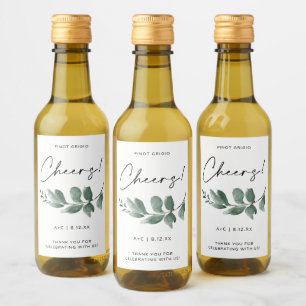 Bridal Shower Greenery Escritura a mano Minimalist