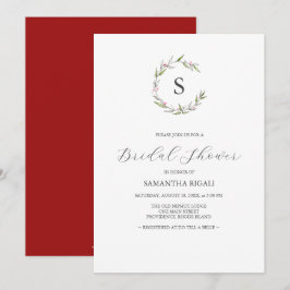 Bridal Shower Invitaciones Botánicos de Invierno